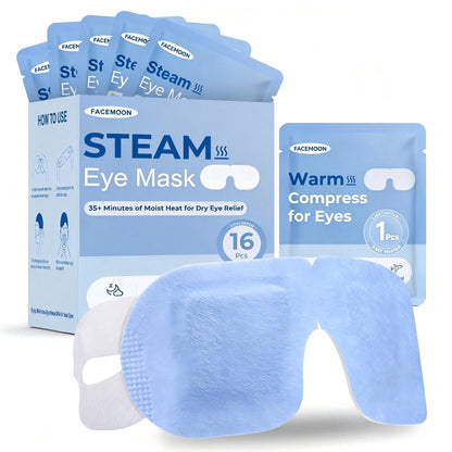 FACEMOON steam eye masks self-heating dry eye relief travel relaxation