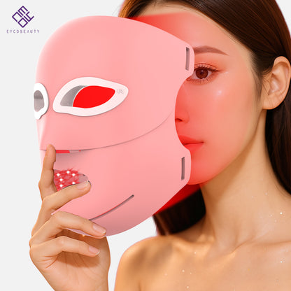 LED face red light therapy mask anti-aging collagen boost device