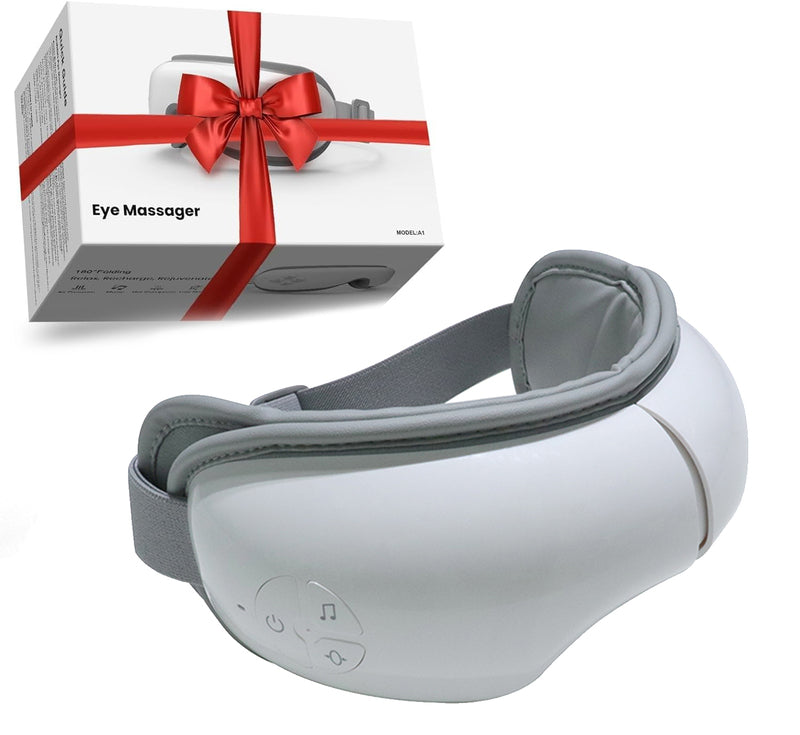 Foldable smart heated eye care massager with bluetooth music