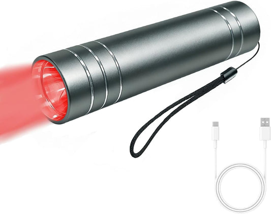 Santiora Red Light Therapy Wand - handheld 660nm 850nm near infrared spot treatment device