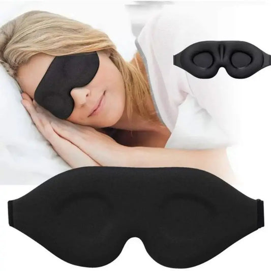 3D Blackout Sleep Mask – Zero-Pressure Contoured Eye Mask for Deep Sleep