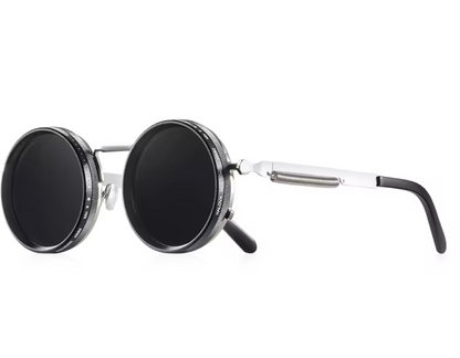 Adjustable Dimming Polarized Sunglasses – ND9 Variable Tint Round Frame