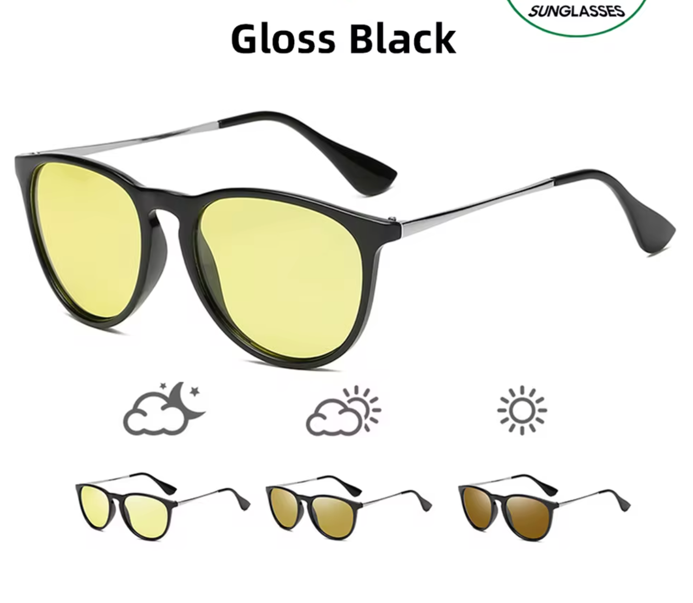 Photochromic Night Vision Glasses – Polarized Transition Driving Eyewear
