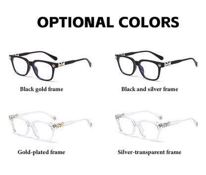 Retro Anti-Blue Light Glasses – Square Frame Computer Glasses