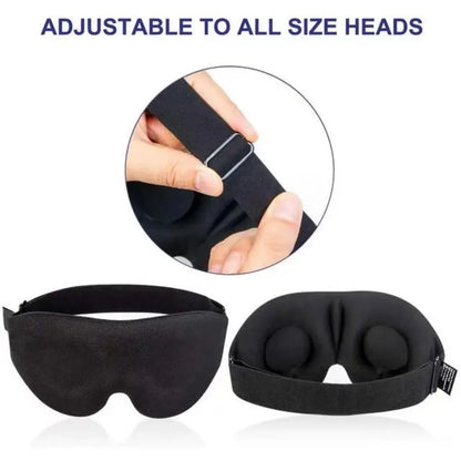 3D Blackout Sleep Mask – Zero-Pressure Contoured Eye Mask for Deep Sleep