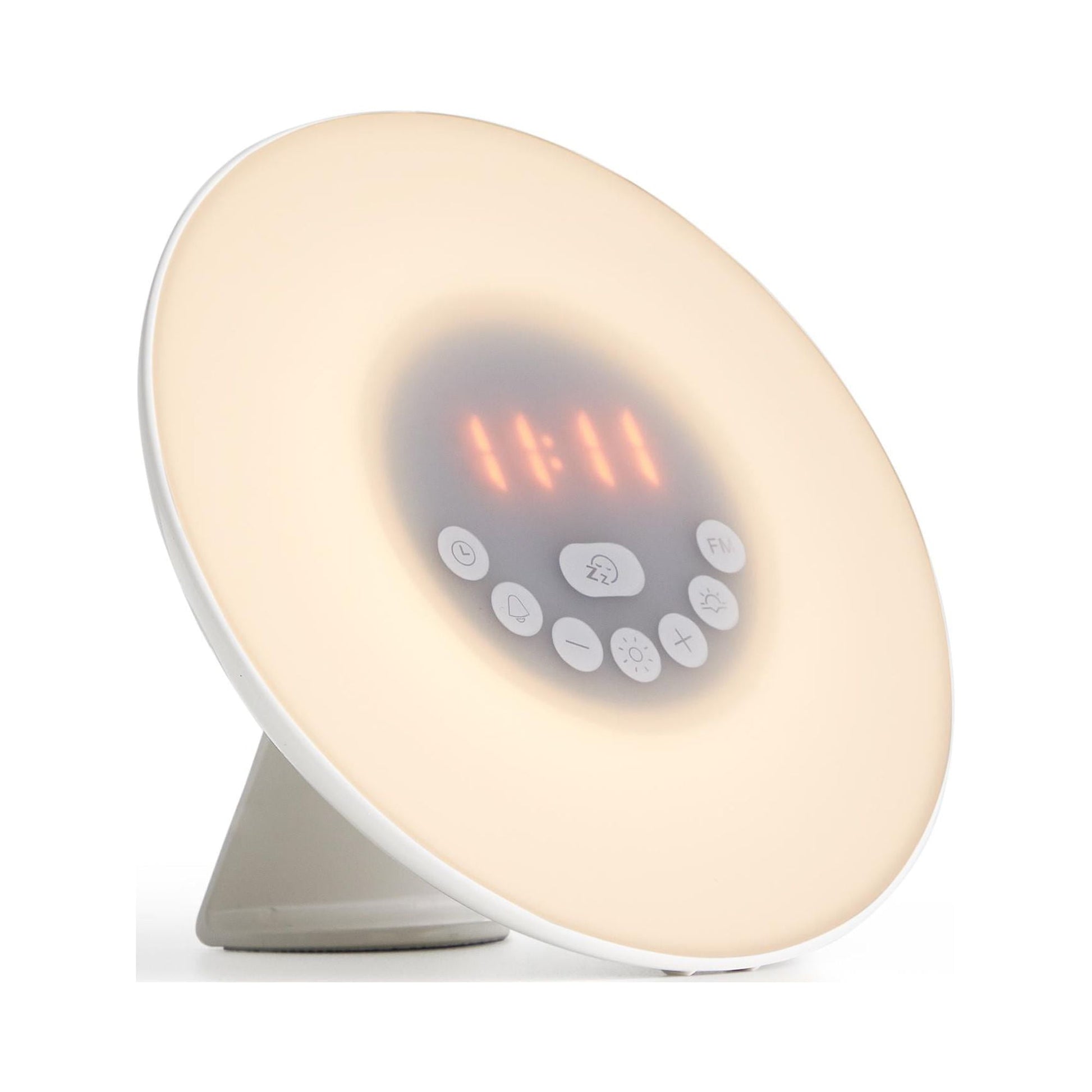 Santiora Sunrise Wake-Up Light Therapy Alarm Clock - natural circadian light simulator