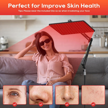 Red Light Therapy Lamp – Full Body Near-Infrared Wellness Panel